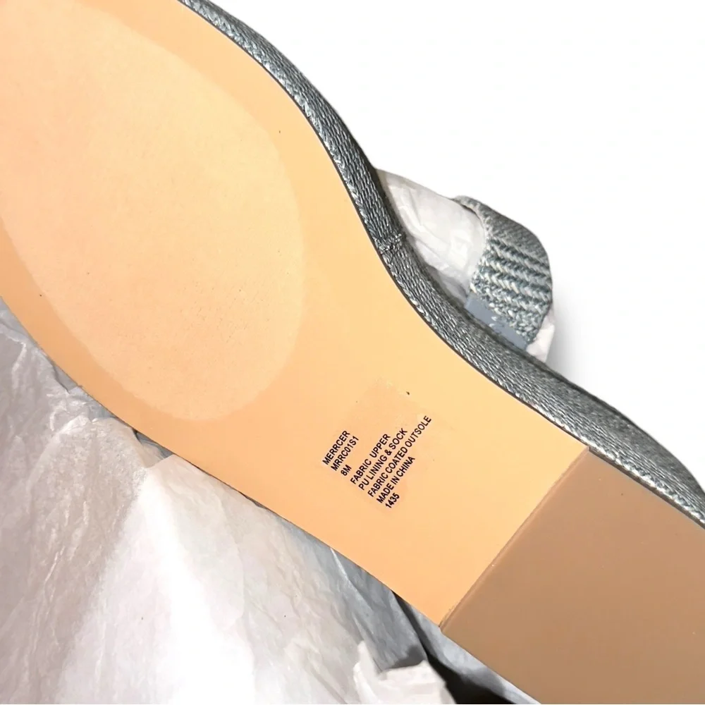 Steve Madden Light Blue Textured Platform Sandals NWT - Picture 9 of 12